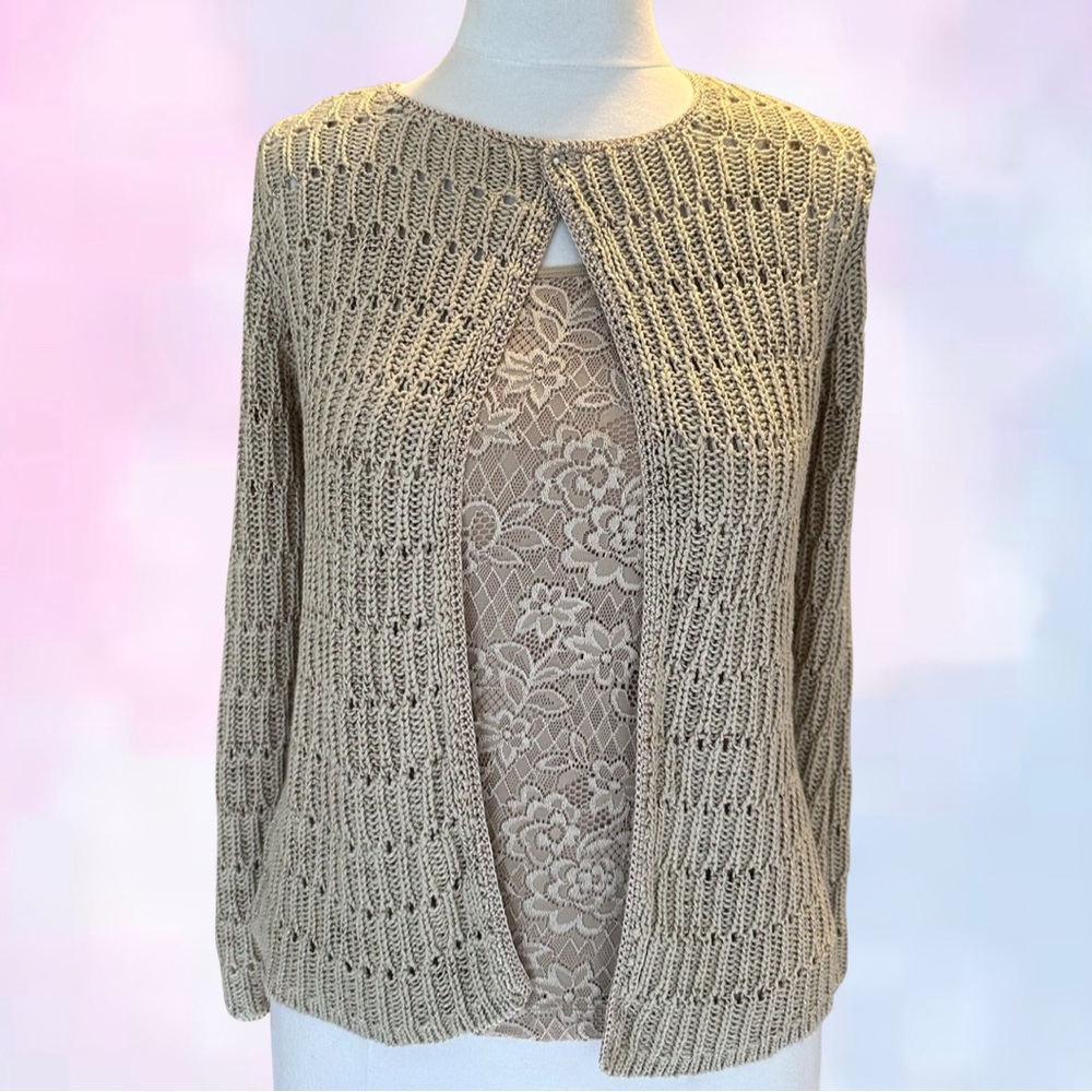 cottagecore crochet cardigan